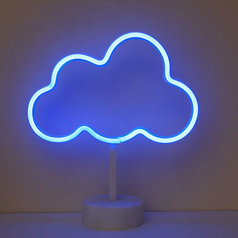 USB LED Neon Sign Light Holiday Flamingo Night Lamp Xmas Party Wedding Decoration Home Gift cloud Heart Neon Light