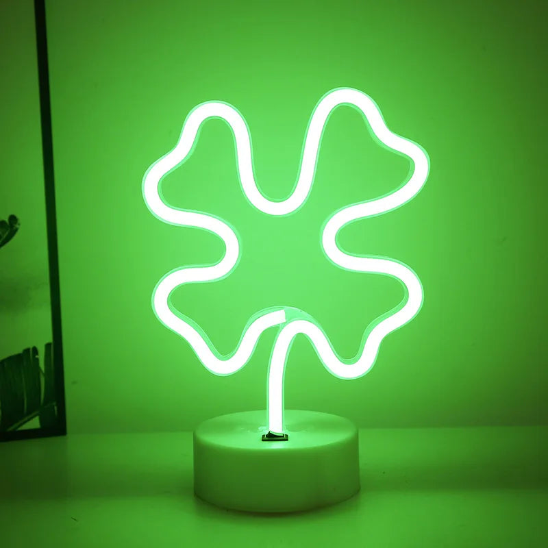 USB LED Neon Sign Light Holiday Flamingo Night Lamp Xmas Party Wedding Decoration Home Gift cloud Heart Neon Light