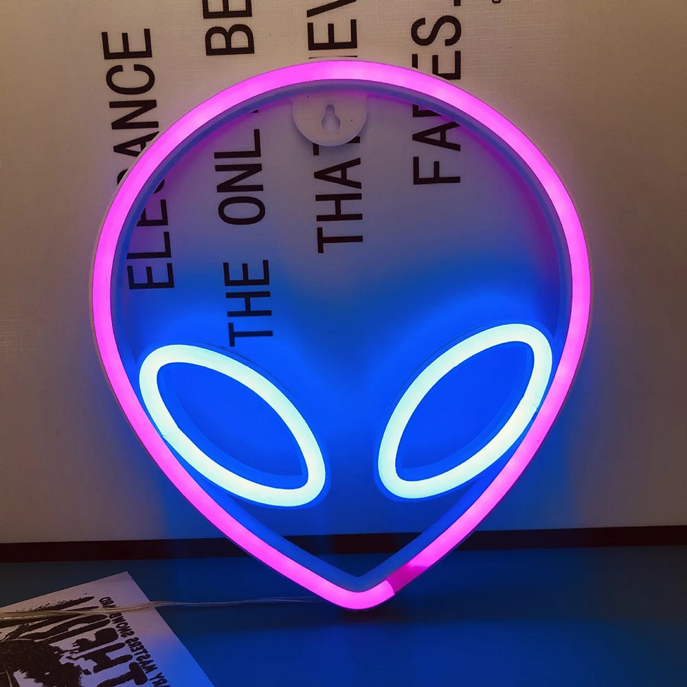 LED Neon Wall Sign — Heart, Gaming, Bar & Bedroom Decor
