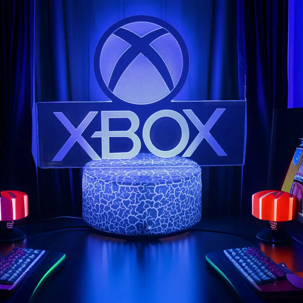NEON GAMER 3D LED RGB Night Light — Gaming Room Lamp