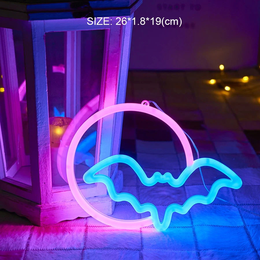 Double-Sided LED Neon Letter Light — Proposal & Room Decor Sign