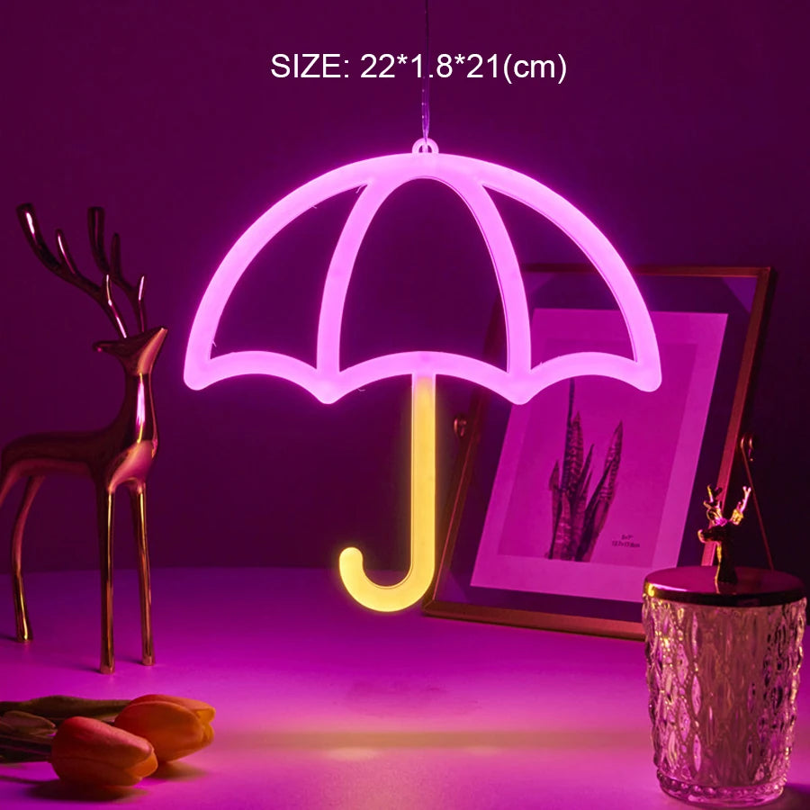 Double-Sided LED Neon Letter Light — Proposal & Room Decor Sign