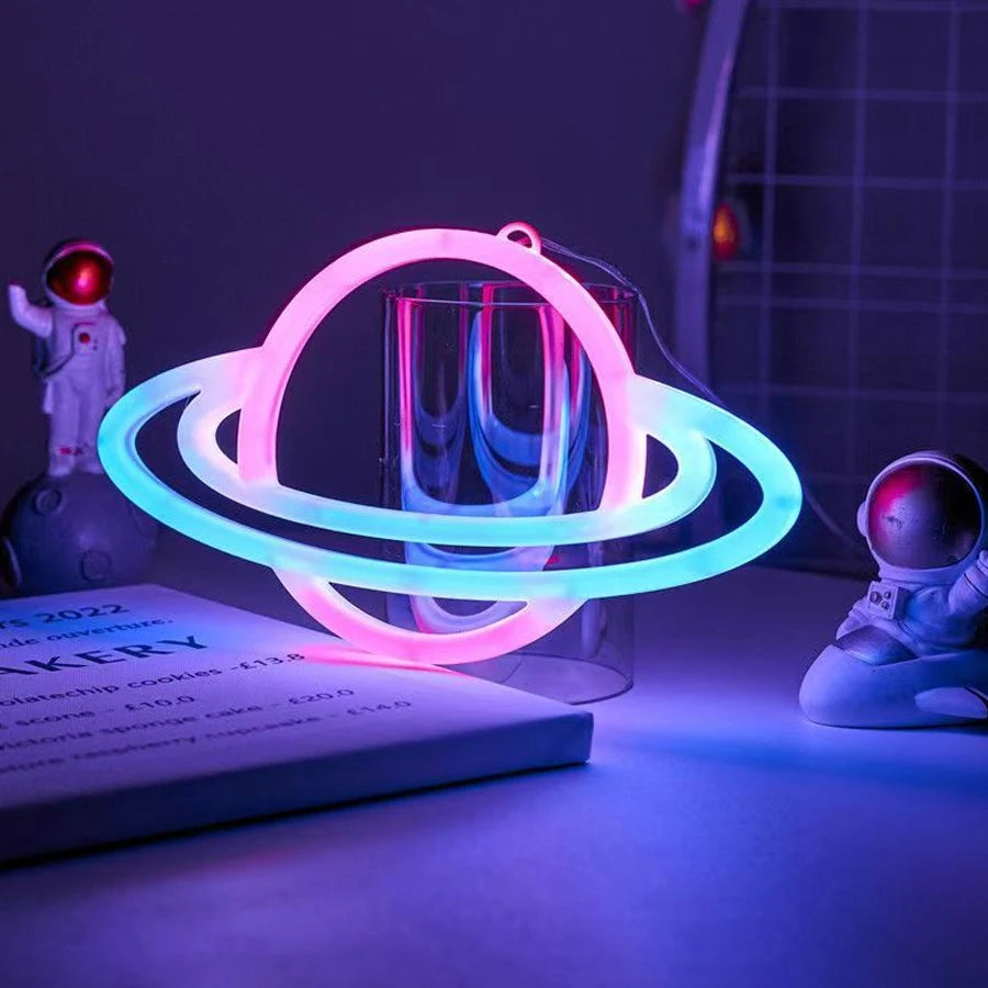 Double-Sided LED Neon Letter Light — Proposal & Room Decor Sign