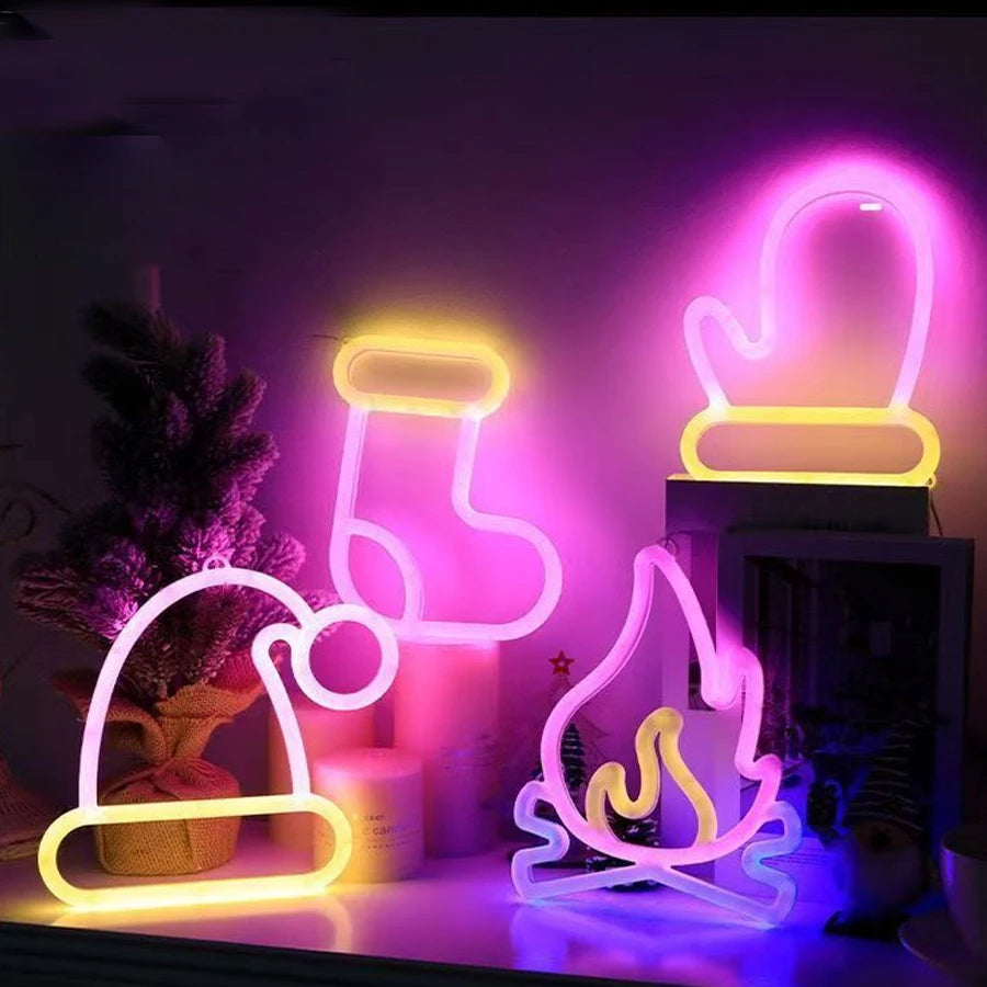 Double-Sided LED Neon Letter Light — Proposal & Room Decor Sign