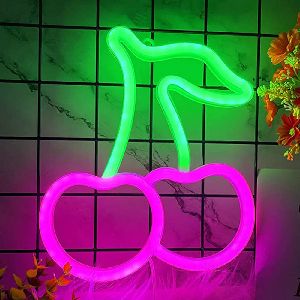 LED Neon Wall Sign — Heart, Gaming, Bar & Bedroom Decor