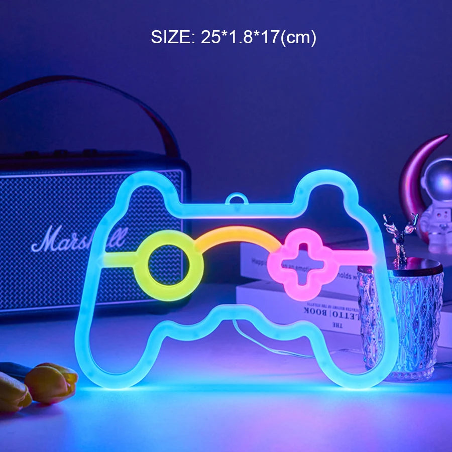 Double-Sided LED Neon Letter Light — Proposal & Room Decor Sign