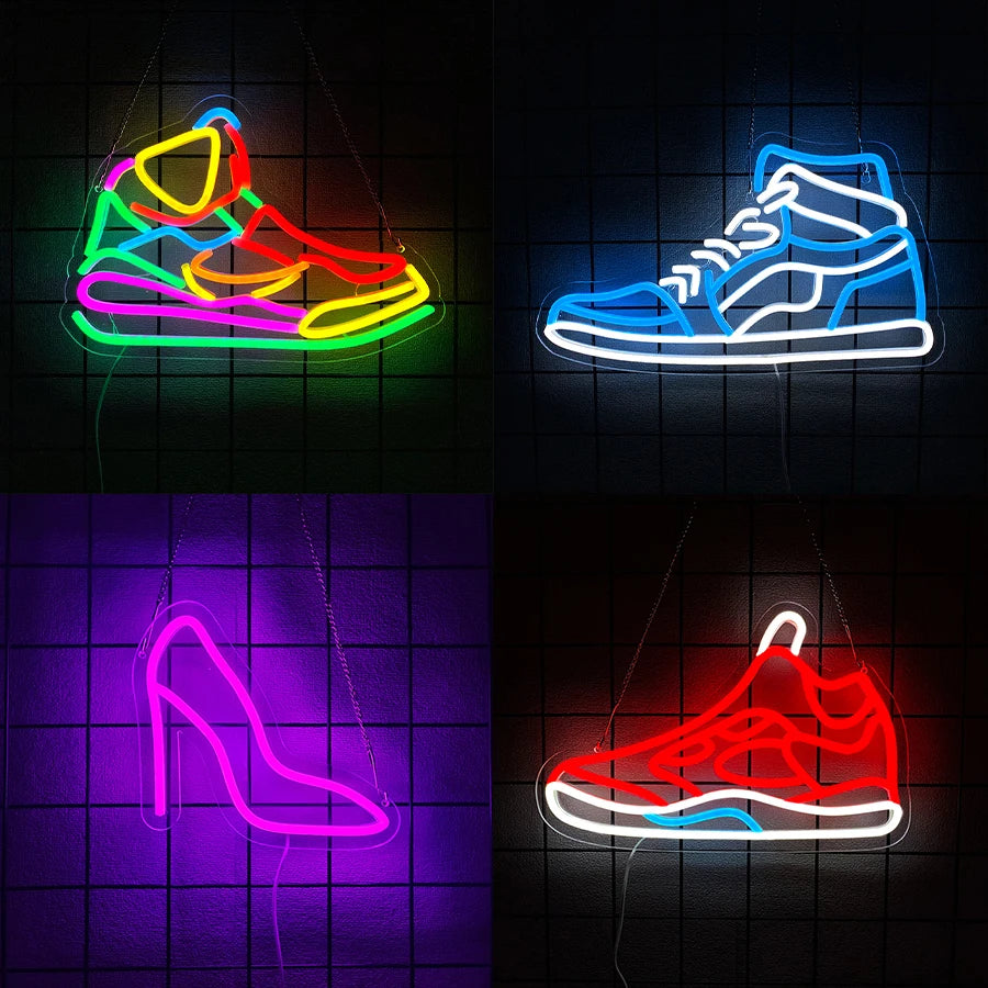 High Heels Neon Sign For Wall Decor,Light Up Sign For Bedroom,Living Room,Makeup Room, Game Room,Valentine'S Day Party Decor