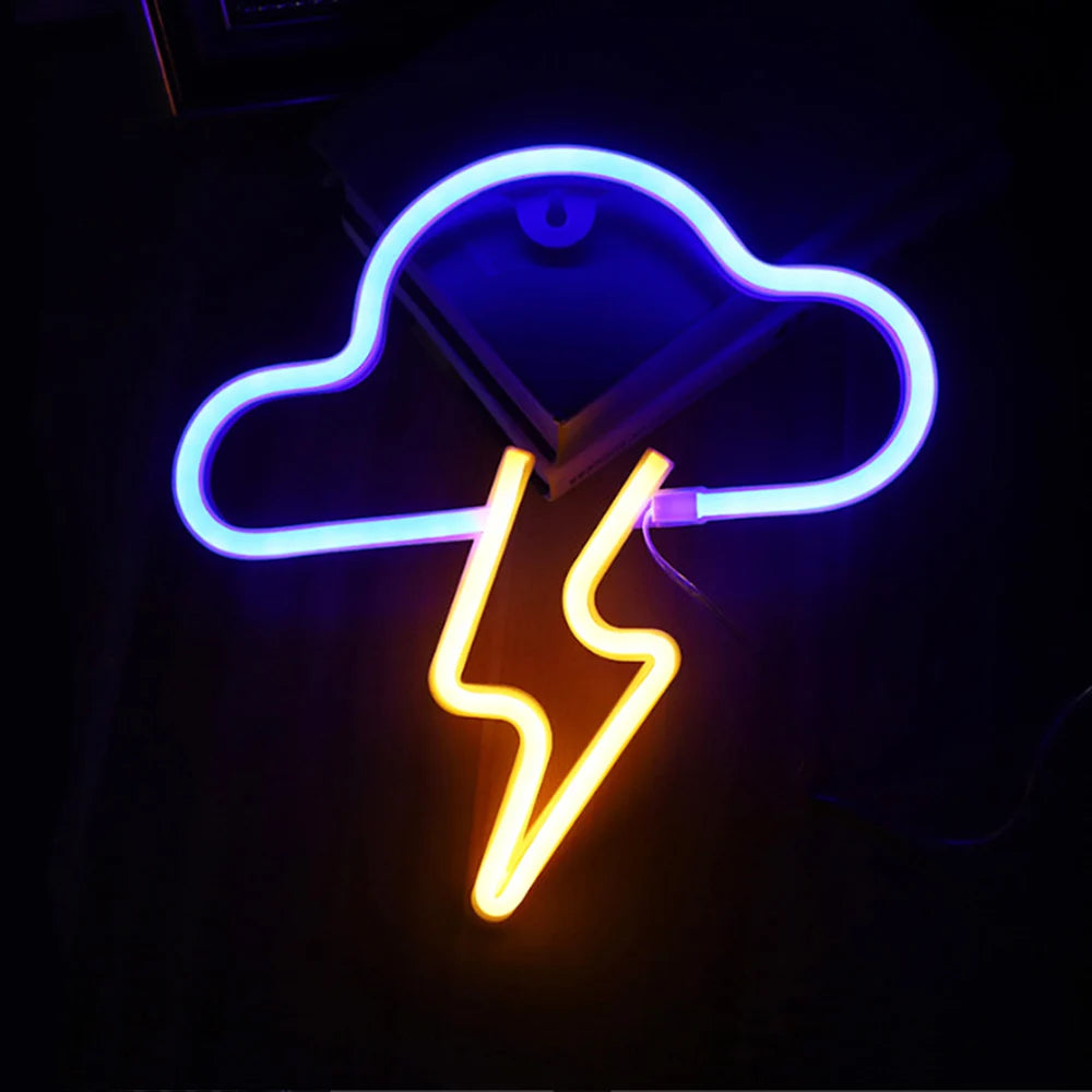 LED Neon Wall Sign — Heart, Gaming, Bar & Bedroom Decor