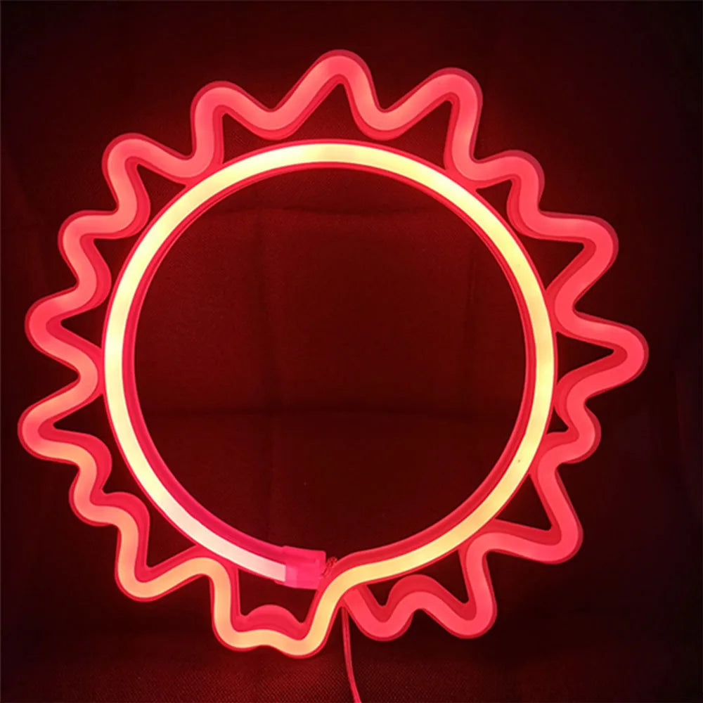 LED Neon Wall Sign — Heart, Gaming, Bar & Bedroom Decor