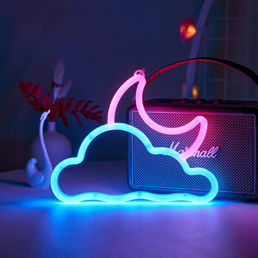 Double-Sided LED Neon Letter Light — Proposal & Room Decor Sign