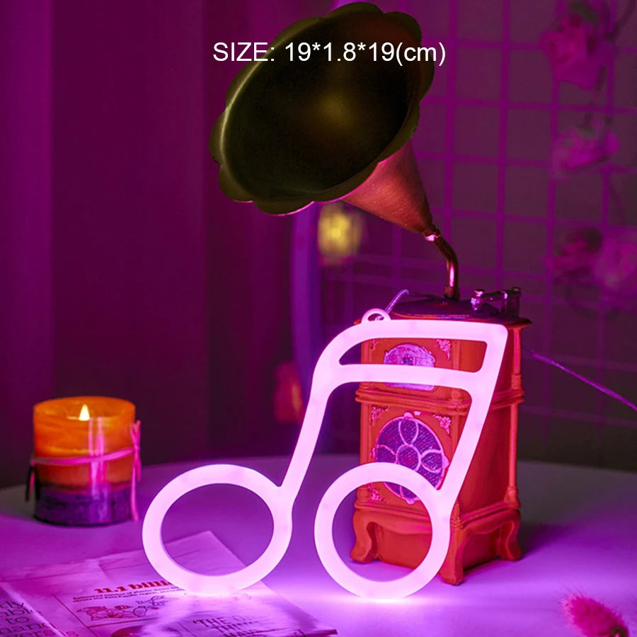 Double-Sided LED Neon Letter Light — Proposal & Room Decor Sign