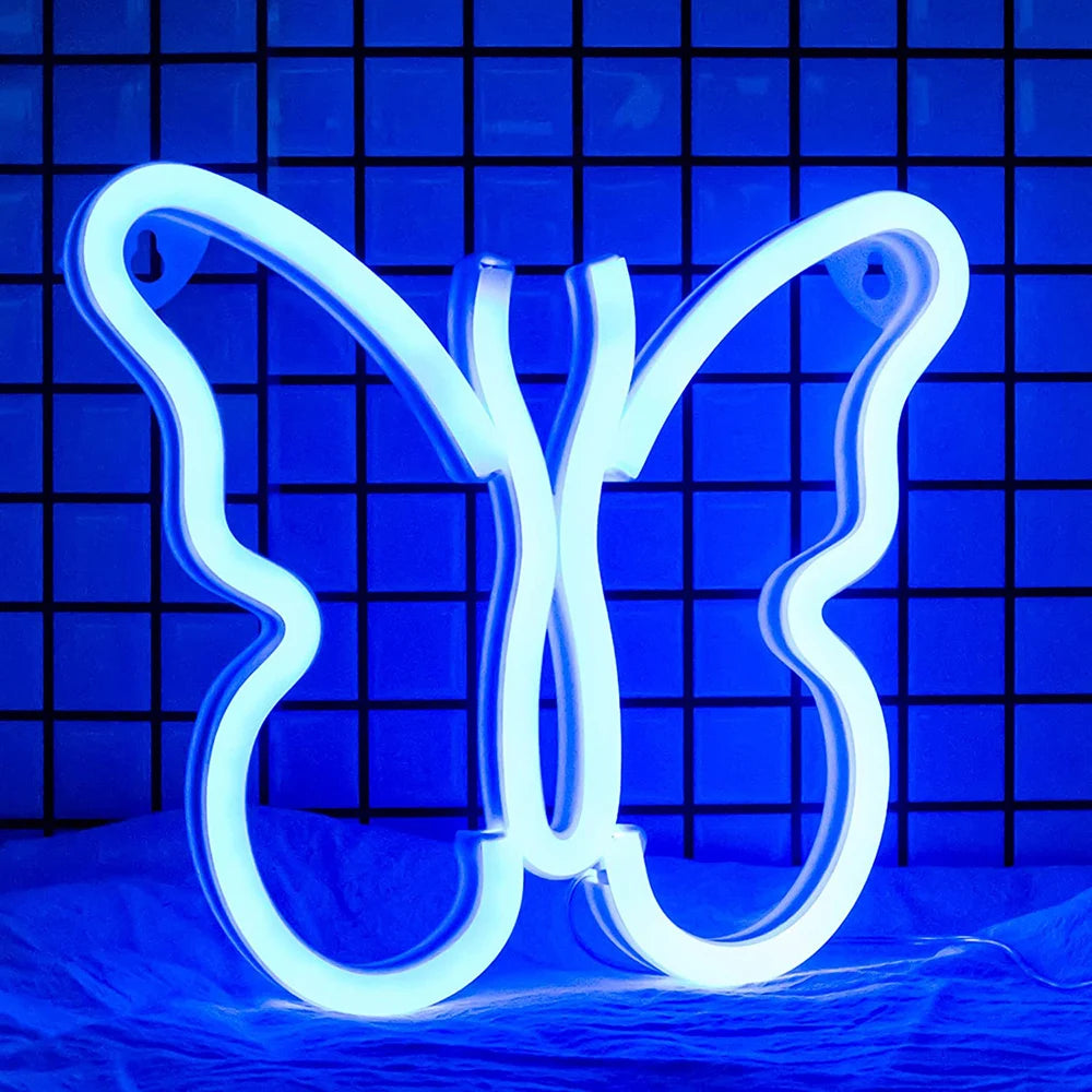 LED Neon Wall Sign — Heart, Gaming, Bar & Bedroom Decor