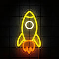 Spaceman Neon Sign Space LED Sign for Bedroom Wall Decor Rocket Neon Light for Living Gaming Room Boys Birthday Gift USB Powered