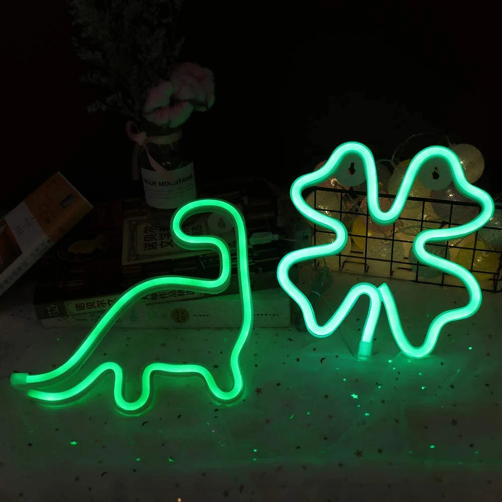 LED Neon Wall Sign — Heart, Gaming, Bar & Bedroom Decor