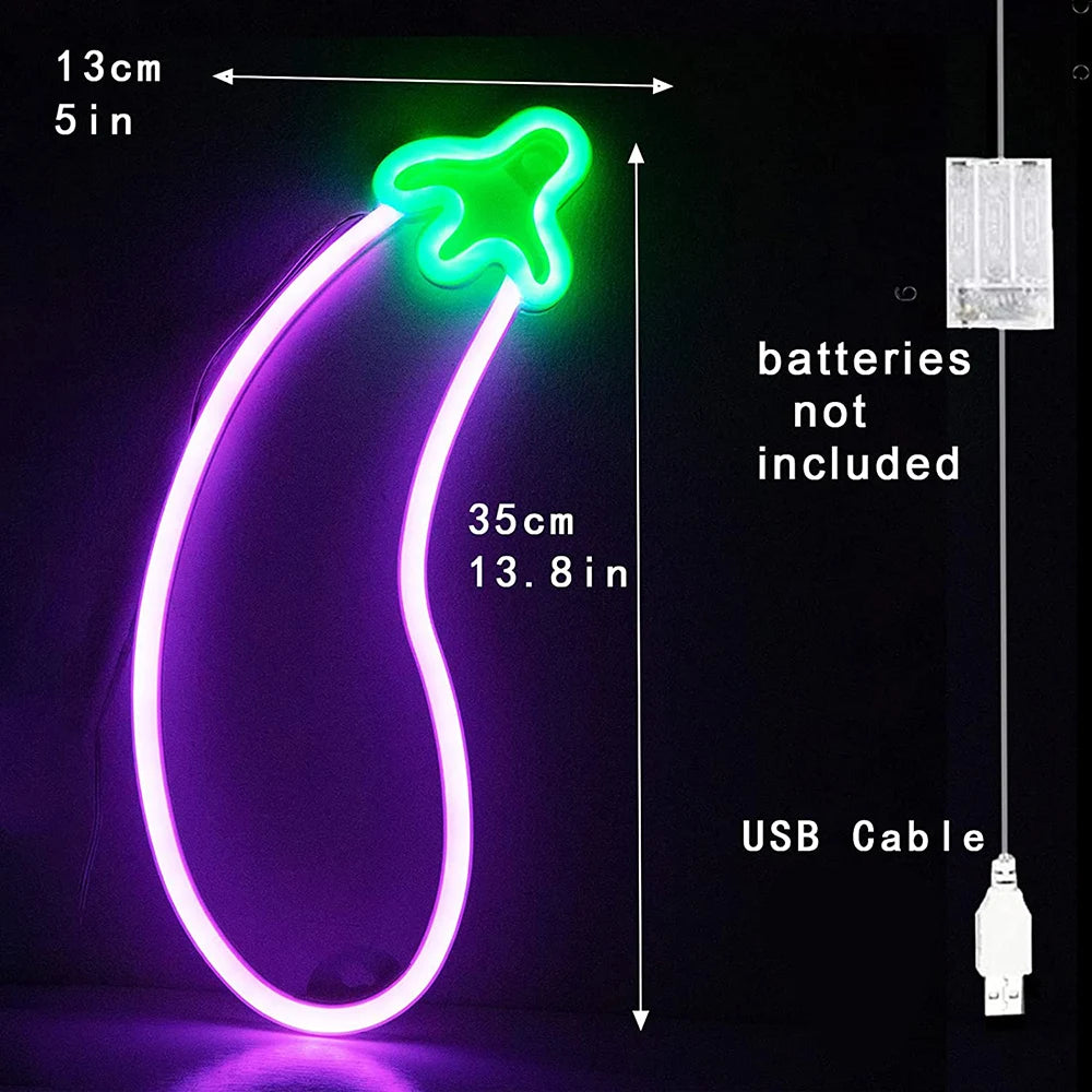 LED Neon Wall Sign — Heart, Gaming, Bar & Bedroom Decor