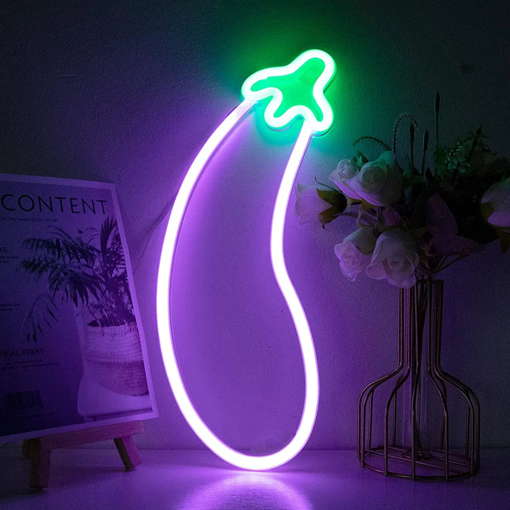 LED Neon Wall Sign — Heart, Gaming, Bar & Bedroom Decor