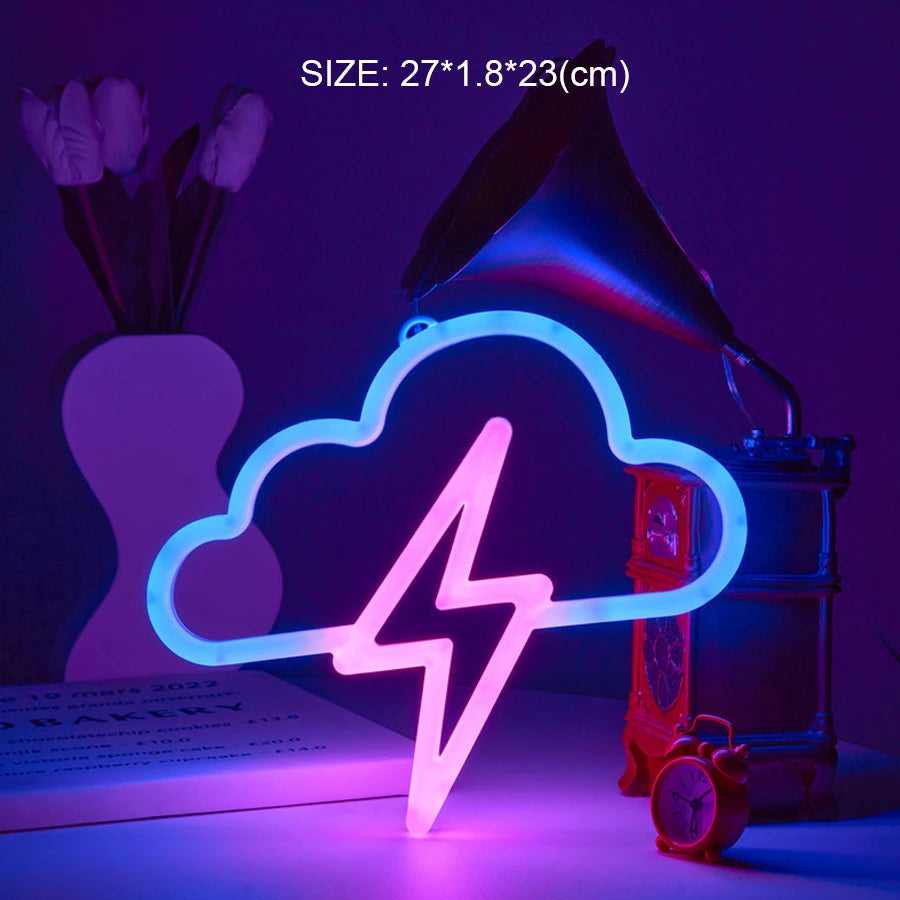 Double-Sided LED Neon Letter Light — Proposal & Room Decor Sign