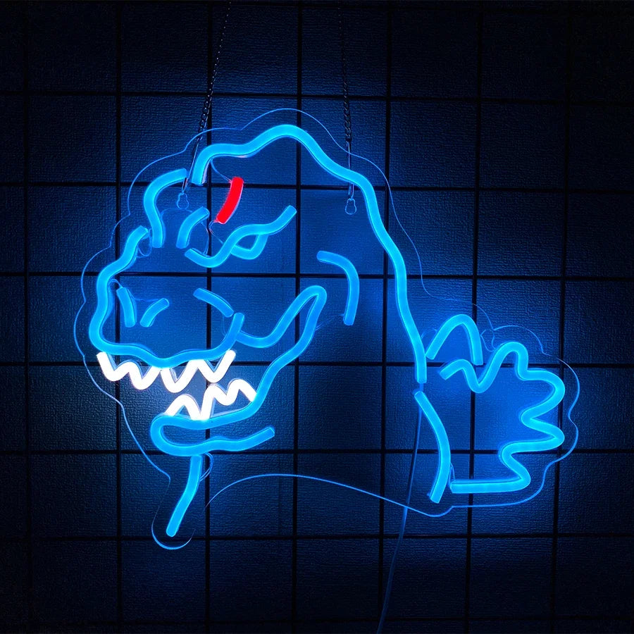 Ghost Candy Bar Neon Sign Spanish for Wall Decor for Room Full Marriages Bedroom Light Name LED Busters Dinosaur Party Cave Man