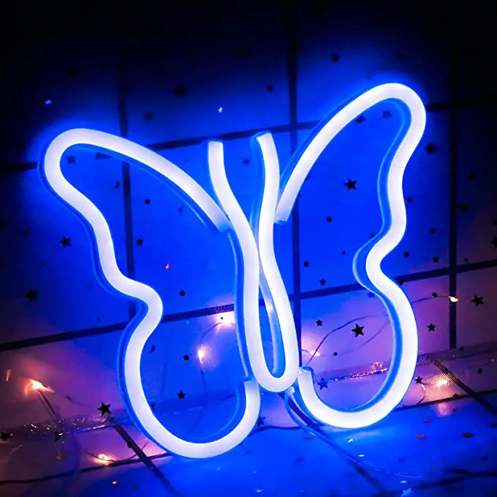 LED Neon Wall Sign — Heart, Gaming, Bar & Bedroom Decor