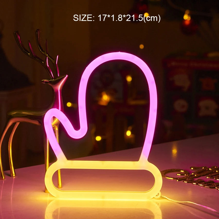 Double-Sided LED Neon Letter Light — Proposal & Room Decor Sign
