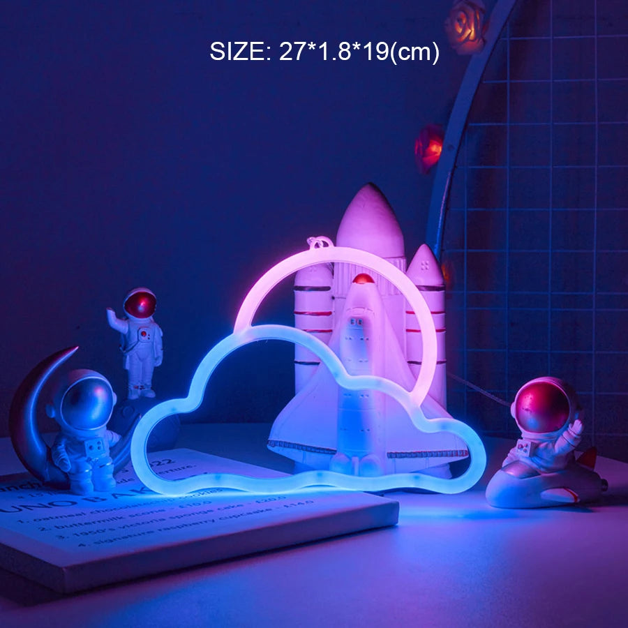 Double-Sided LED Neon Letter Light — Proposal & Room Decor Sign