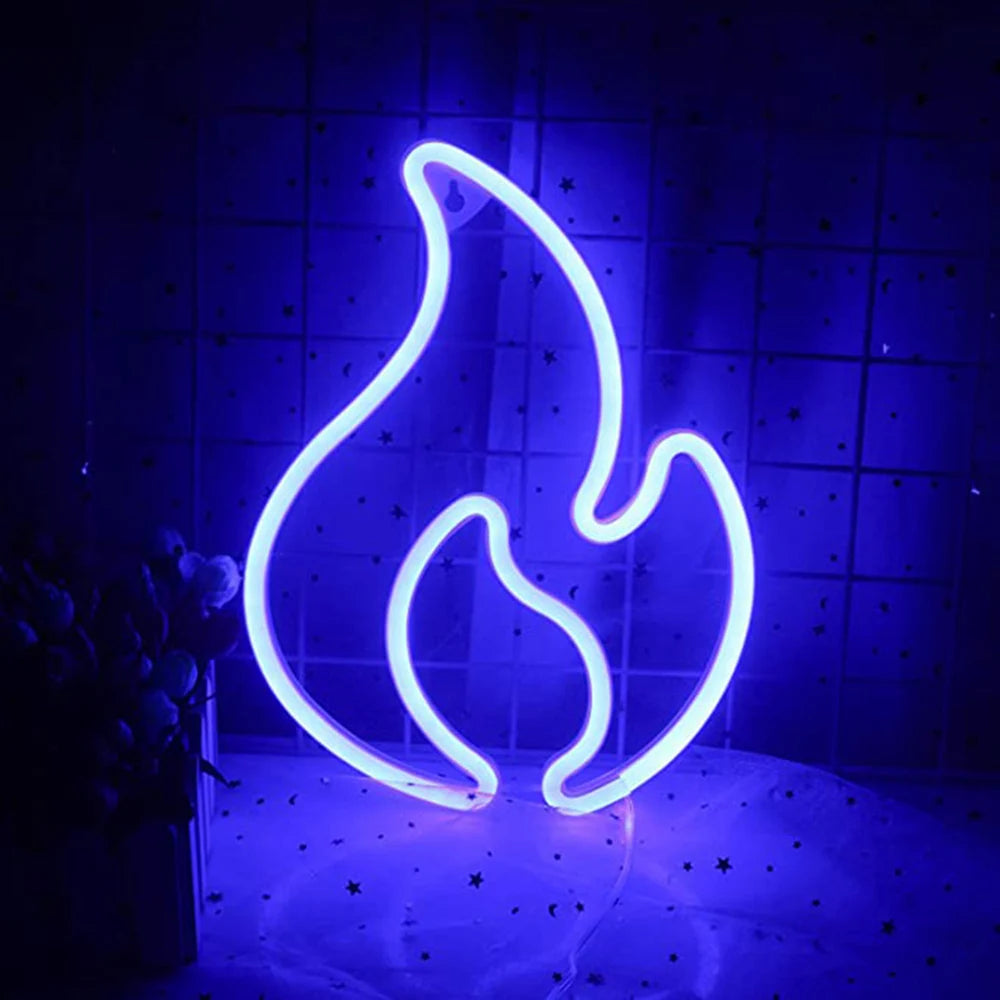 LED Neon Wall Sign — Heart, Gaming, Bar & Bedroom Decor